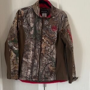 Realtree Camouflage Jacket with Red Details